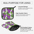 Potholders and Oven Mitts Purple Grape Vine and Leaves Non Slip Heat Resistant Oven Mitts and Pot Holders Sets for Kitchens for Baking Finger Hand...