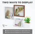 Muzilife 8x8 Shadow Box Picture Frame with Linen Board - Deep Wood & Glass Display Case Ready to Hang Memory Box Baby Sports Memorabilia, Pins, Aw...