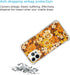 Vintage Flowers Case Compatible with iPhone 14 Pro, 60s 70s Yellow Brown Floral Case for iPhone 14 Pro, Trendy TPU Bumper Phone Case Cover...