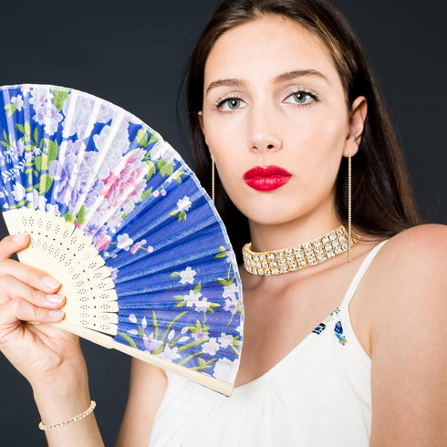 Hicarer 3 Sets Rhinestone Jewelry Set for Women Including Rhinestone Choker Necklace Rhinestone Bracelet Bangle and Earrings for Girl halloween ch...