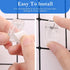 50PCs Self-Adhesive Clips, Clear Plastic Sticky Hanging Spring Clips, No-Damage Wall Photo Clips for Paper Flag Hanger, Poster Home Office Rope, L...