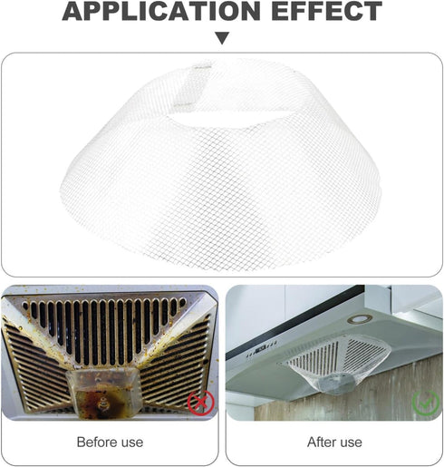10PCS Round Range Hood Filter, Stove Hood Filter Range Hood Grease Mesh,Cooker Net for Kitchen...
