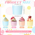 100 Pieces Baking Cups Cupcake Wrappers for Muffins 5.5 oz Multi Color Baking Cups for Desserts Baby Showers Birthday Party Celebrations (Pastel C...