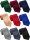 SATINIOR 9 Pieces Men's Slim Tie Skinny Necktie Solid Color Tie Retro Classic 3 Inches Skinny Ties, Multicoloured, One Size...