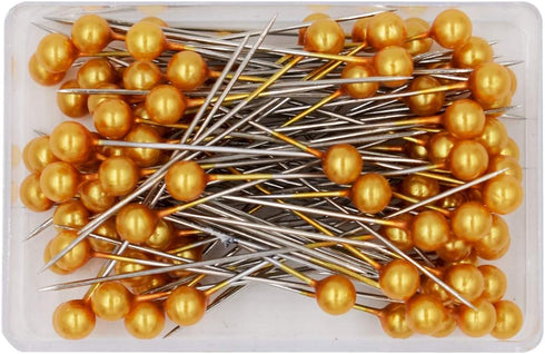 AEXGE Round Ball Head Quilting Pins Sewing Pin Straight Pins,Pack of 100 (Orange)...