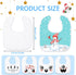 12 Pieces Sublimation Blank Baby Bib Heat Press White Baby Bib Printable Reusable Dribbler Bib Stain and Odor Resistant Feeder Drool Bib for Infan...
