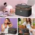 Large Travel Makeup Bag - Double-Layer Cosmetic Organizer for Brushes and Toiletry Essentials, Ideal for Women...