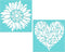 BOHO Sunflower Stencil and Mandala Heart Silkscreen Stencils for Painting on Wood, Canvas, Tshirts, Fabric, Walls and More - Flower Self Adhesive ...