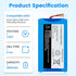 Replacement for Infant Optics DXR-8 Pro Battery Sp 554478 3.85V 2800mAh Lithium Ion Battery (Not Compatible with DXR-8 Baby Monitor)...