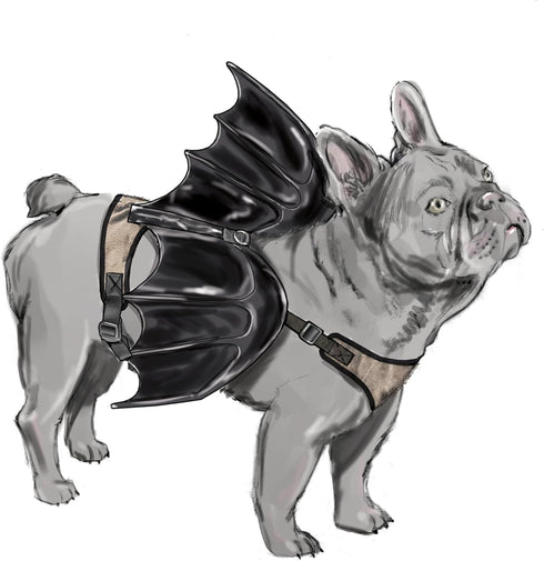 Simplicity Lightly Padded Dog Harness with Wings Sewing Pattern Packet by Carla Reiss, Design Code S9875, Sizes S-M-L, Multicolor...