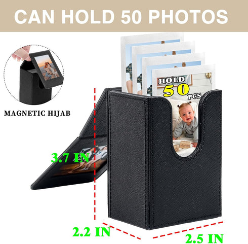 Mini 3 inch Film Picture Holder Case for Fujifilm Instax Mini 12/11/99/90/EVO Camera Film Accessories Photo Pouch Protection Case Can hold 50+ fil...