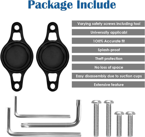 Airtag Bike Mount Hidden Waterproof,Airtag Case with Safety Screws,AirTag Bicycle Mount to Be Hidden Under Bottle Cages,Perfect Camouflage,with Co...
