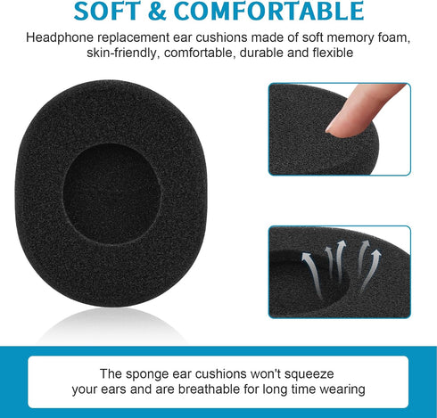 H800 Ear Pads, Replacement Ear Pads Ear Cushions for Logitech H800, Foam Ear Pads for Headphones Sponge...