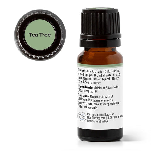 Plant Therapy Tea Tree Essential Oil 100% Pure, Undiluted, Natural Aromatherapy, Therapeutic Grade 10 mL (1/3 oz)...
