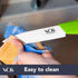 Vos Ceramic Paring Knife - 4 Inch Zirconia Blade With Sheath Cover - Handle Fruit and Vegetables Kitchen Knife (Green)...