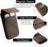 Gentlestache Leather Cell Phone Holster with Belt Clip, Flip Case for iPhone 14 13 Pro Max, Holder S22 Plus, Universal Pouch Large Phone,Darkbrown...