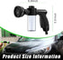Car Wash Nozzle, High Pressure Water Garden Hose Nozzle with 8 Watering Patterns, Foam Sprayer with Soap Dispenser Bottle for Car Washing, Waterin...