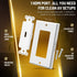 TNP HDMI Wall Plate (1 Port, White) HDMI Face Plate Socket Insert Jack Outlet Panel Mount Support 4K 60Hz HDR ARC/eARC Full HD 3D Ethernet High Sp...