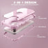 IDweel for iPhone 15 Plus Case with Screen Protector,Luxury 3 in 1 Shockproof Slim Fit Hybrid Heavy Duty Protection Glitter Hard PC Cover Soft Sil...