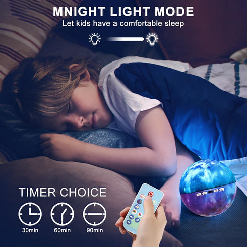 Night Light for Kids Star Night Light?18-Colour 360° Rotating Projector ?Romantic Gifts for Men Women Children......