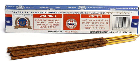 3 Packs Origional Satya Sai Baba Nag Champa Incense Sticks Joss Insence - Insense 15g Box NagChampa Agarbatti (Nag Champa)...