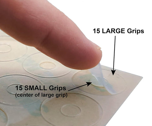 Sure Grips by Ultima – Non-Slip Ruler Grip Rings with 3M Adhesive Backing – Designed for Quilting & Patchworking – Works on Any Ruler – 30 Rings, ...