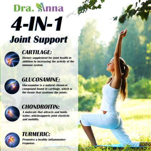 Cartilage XL Plus Glucosamine, Chondroitin & Turmeric. Joint Support Supplement. Antioxidant Properties. 100 Capsules...