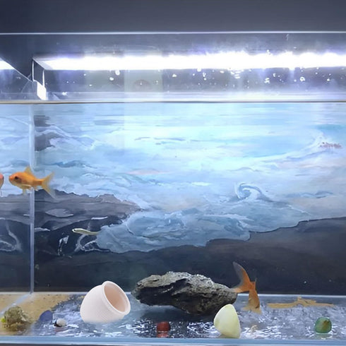 AnRui Ceramic Jar Aquarium Decorations Fish Tank Hideout Cave Cute Pot Aquarium Accessories Decor Ornaments for Cichlid, Small Fish, Shrimp to Pla...