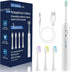 Sonic Rechargeable Electric Toothbrush for Adults Kids, 48,000VPM Rechargeable Toothbrushes with Normal, Sensitive, Massage Modes, 4 Replacement B...