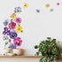 Pansy Flowers Wall Stickers DIY Floral Wall Decals Art Decor for Kids Girls Bedrooms Living Room...