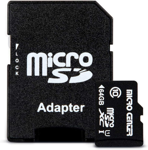 INLAND Micro Center 64GB Class 10 MicroSDXC Flash Memory Card with Adapter for Mobile Device Storage Phone, Tablet, Drone & Full HD Video Recordin...