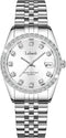 Metal Bracelet Strap Waterproof Watches for Women Quartz, Calendar Women's Watches Chronograph Women's Wrist Watches (Silver+Silver)...