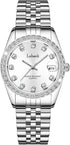 Metal Bracelet Strap Waterproof Watches for Women Quartz, Calendar Women's Watches Chronograph Women's Wrist Watches (Silver+Silver)...