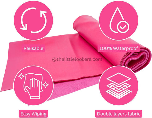 THE LITTLE LOOKERS? Quicky Dry Sheets/Massage Mats/Water Proof Bed Protector/Crib Sheets | Dry Sheets for Babies | Waterproof & Reusable Sheets fo...