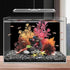 Rainmae 15.7" x 39.3" Aquarium Background, Premium Static Cling Black Fish Tank Background, Fish Backdrop for Aquarium Wallpaper, Vinyl Aquarium P...