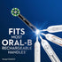 Oral-B Cross Action Electric Toothbrush Replacement Brush Heads, Black, 3 Count (Pack of 1)...