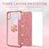 for Samsung Galaxy A21 Case for Women, Girls Glitter Luxury Sparkles Cute TPU Silicone Slim Phone Case with Bling Diamond Rhinestone Bumper Ring S...