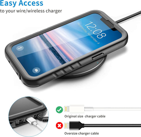 SPORTLINK for iPhone 13 Pro Waterproof Case - Full Body Shockproof Dustproof Phone Screen Protector Rugged Waterproof Case for iPhone 13 Pro 6.1 I...