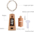 10 Pack 20 LED Wine Bottle Cork Lights Mini Fairy String Lights Copper Wire, Battery Operated Starry Lights for DIY, Festival, Wedding, Party, Ind...