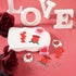 Beadthoven DIY 4 Pairs Love Earring Making DIY Kit for Valentines Day Red Rose Flower Love Heart Letter Acrylic Charms Pendants with Earring Hooks...