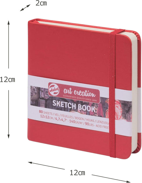 Talens Art Creation Sketchbook Red 12X12 cm, 140 Grams...