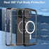 Mangix for iPhone 15 Plus Case,Magnetic Compatible with Mag-Safe Charging,Waterproof with Built-in Screen Protector Military Grade Drop Tested Rug...