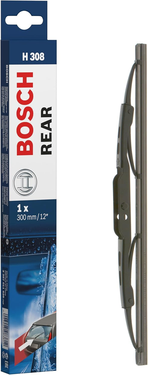 BOSCH H308 Rear Wiper Blade; 12" - Single...