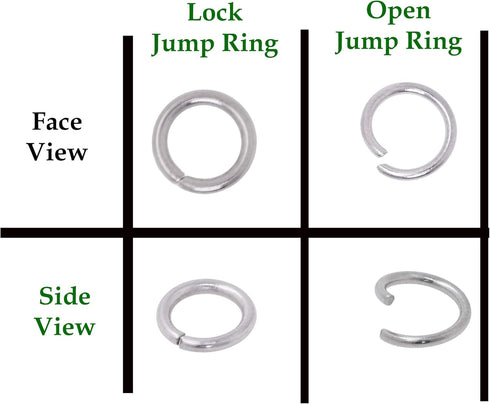 Mandala Crafts 500 Pcs Assorted Stainless Steel Jump Rings Jewelry Findings - 3mm to 8mm Small Open Jump Rings Kit for Jewelry Making & Crafts...