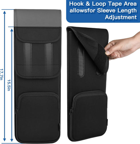 Keyboard Sleeve Travel Case for Wireless Slim Full-Size Keyboards (up to 17.7 Inches), 5.9" x 15.5" up to 5.9" x 17.7" Neoprene Protective Keyboar...