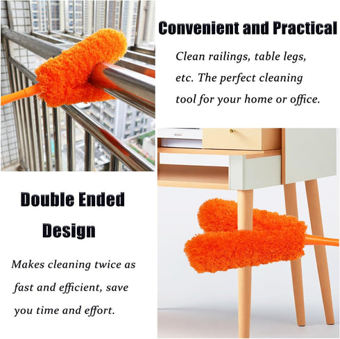 16 inch Microfibre Feather Duster, Big Microfibre Duster Make Home Cleaning More Efficient and Easy, Cleaning Tool for Office, Fan, Car, Computer,...