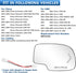 Passenger Side Mirror Glass Replacement for 2003-2006 Chevy Silverado GMC Sierra Tahoe Yukon Suburban Avalanche Cadillac Escalade, Heated Exterior...