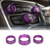 AC Knobs Conditioner Switch Button Cover Compatibility with 2015-2021 Challenger/Charger/Chrysler 300 300s 2013-2018 Ram 1500 2500 3500 Switch Vol...