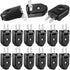 15 Pcs Extension Cord Replacement Plug 2 Prong 125V 15A Male Power Plug Rotatable Electric Plugs Lamp Plug for Small Appliances Power Strips DIY C...