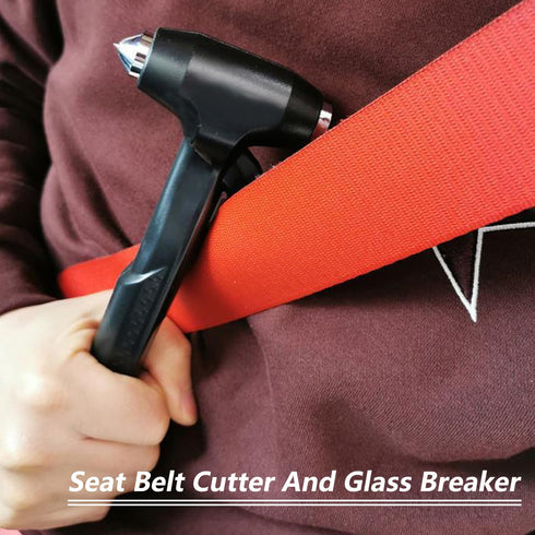 Car Window Breaker, Glass Breaker and Seatbelt Cutter, Emergency Car Glass Safety Hammer, Window Punch Seatbelt Cutter for Family Rescue & Auto Es...